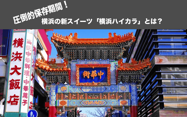 横浜駅のグルメや美容室、治安・住みやすさの地域情報保存期間1年？！横浜の新スイーツ「横浜ハイカラ」とは？